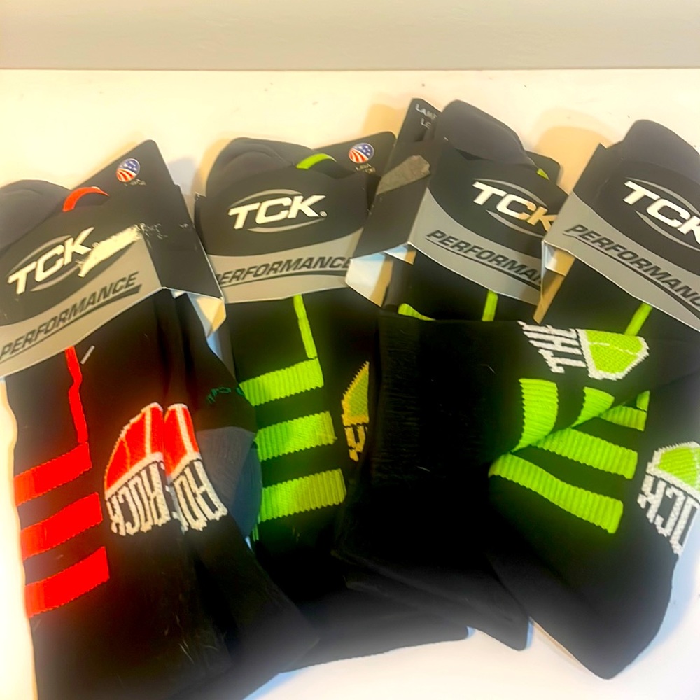TCK performance “the rock” socks (4 pair) Large size 9-12
